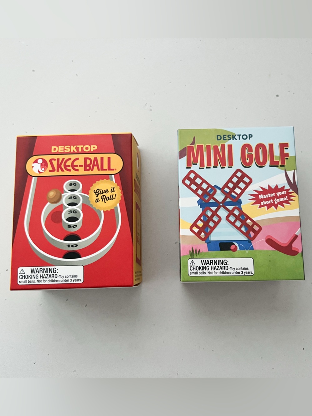 Desktop Mini Games Set – Skee-Ball & Mini Golf Tabletop Games